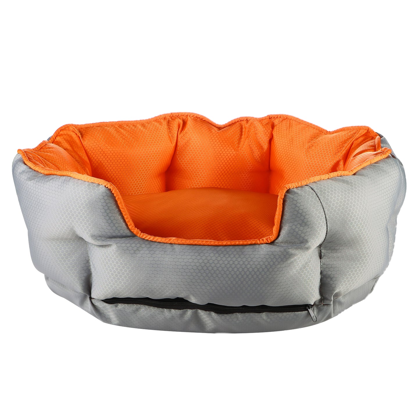 Dream Paws Reversible Water Resistant Grey Dog Travel Bed