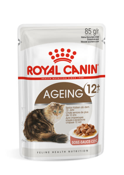 Royal Canin Feline Health Nutrition Ageing 12+ in Gravy Senior Wet Cat Food