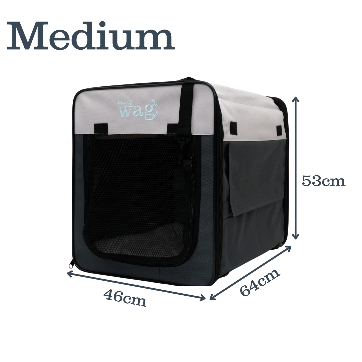 Henry Wag Folding Fabric Travel Pet Crate