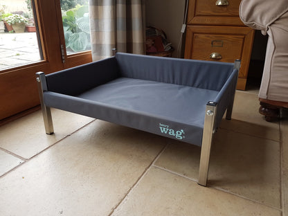 Henry Wag Elevated Grey Dog Bed