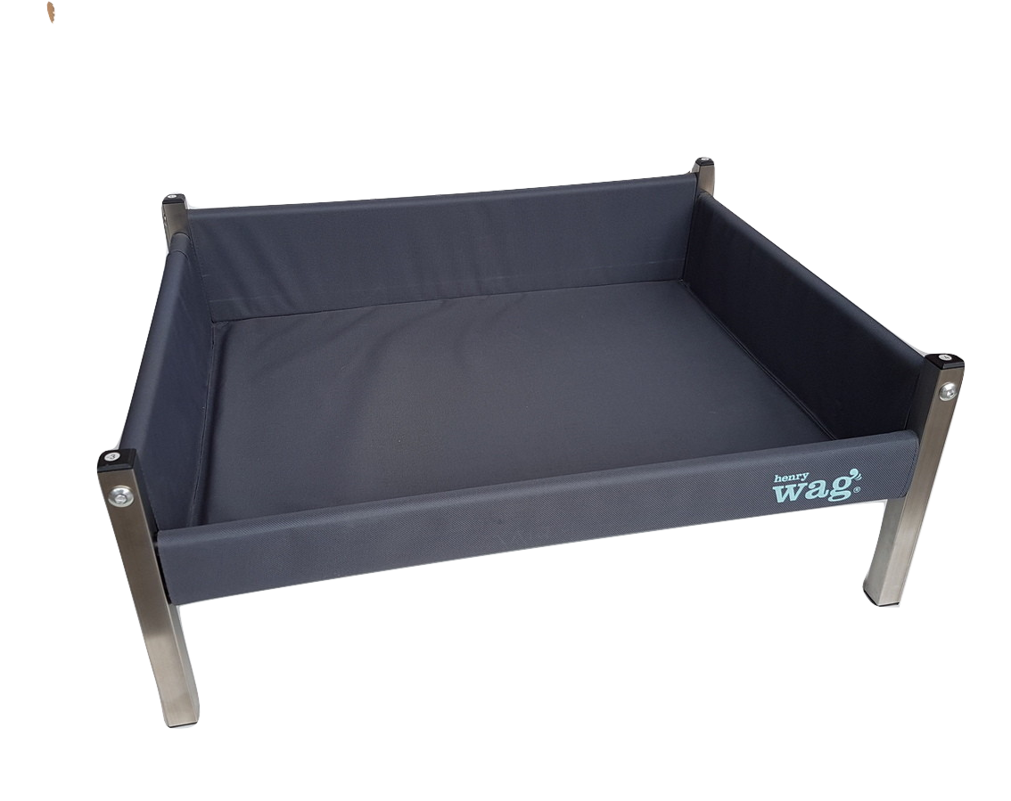 Henry Wag Elevated Grey Dog Bed
