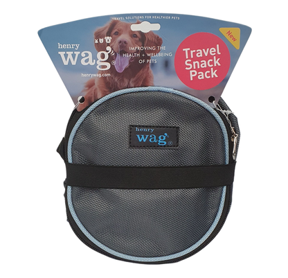 Henry Wag Snack Pack Grey Dog Travel Food Bag