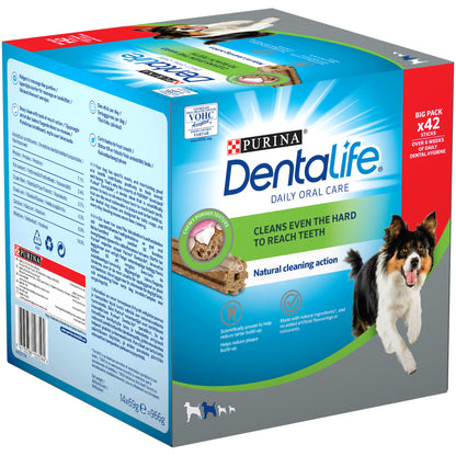 Purina Dentalife Medium Dental Chew Dog Treats 42 Sticks