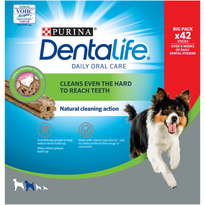 Purina Dentalife Medium Dental Chew Dog Treats 42 Sticks