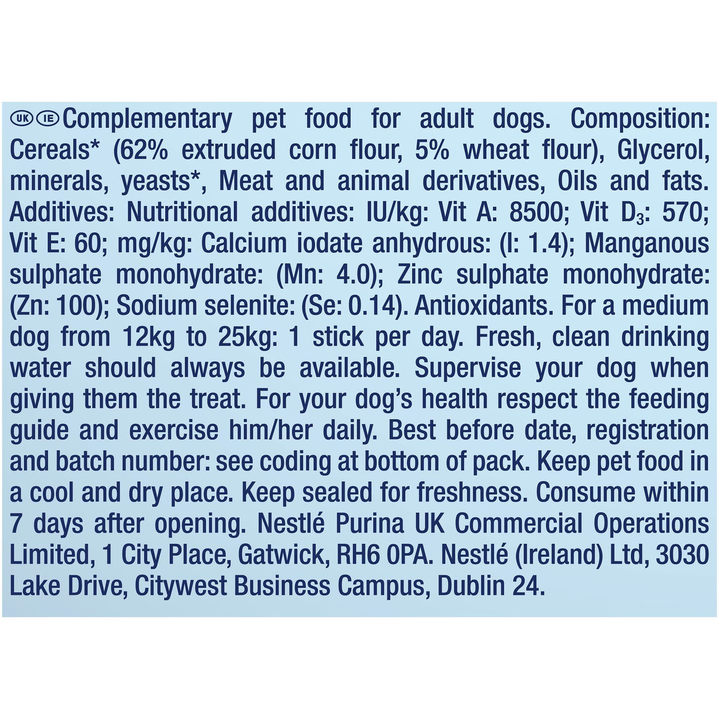 Purina Dentalife Medium Dental Chew Dog Treats 42 Sticks