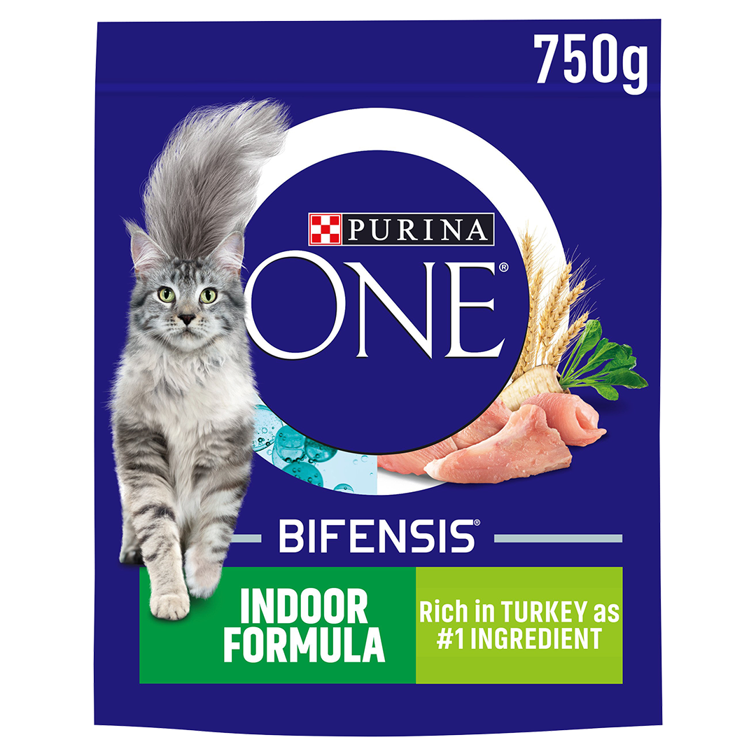 Purina One Purina One Indoor Turkey Adult Dry Cat Food pet food packaging