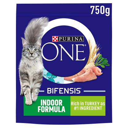 Purina One Indoor Adult Dry Cat Food Rich in Turkey