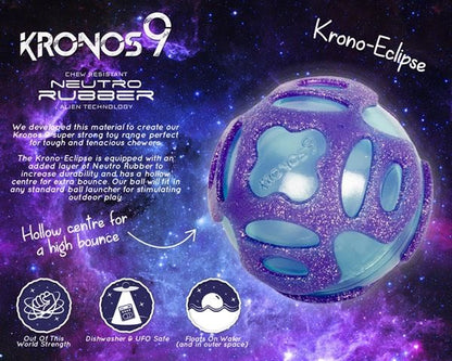 Kronos9 Eclipse Purple Throw & Fetch Dog Toy