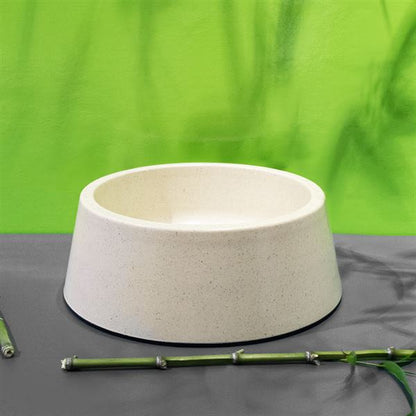 Bamboo Bowl Natural Cat & Dog Single Bowl