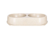 Bamboo Bowl Natural Cat & Dog Double Bowl
