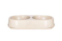 Bamboo Bowl Natural Cat & Dog Double Bowl