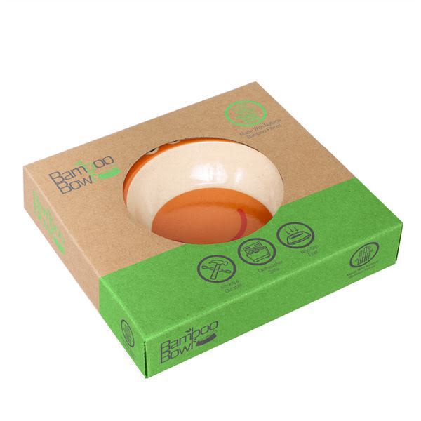 Bamboo Bowl Monster Shaped Cat & Dog Single Bowl