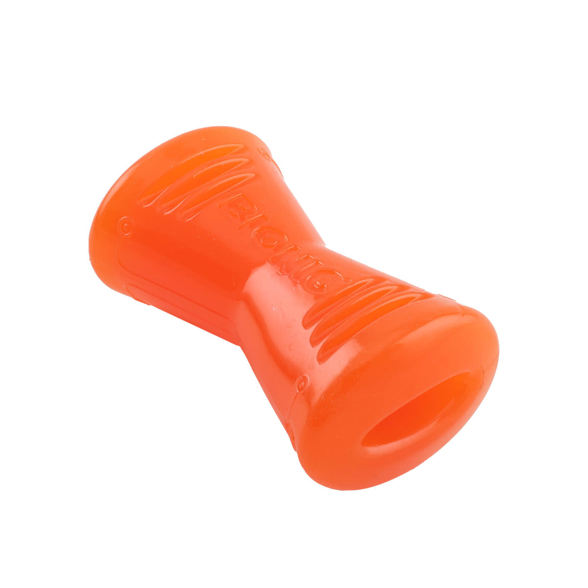 BIONIC Bone Treats Holding Orange Dog Chew Toy