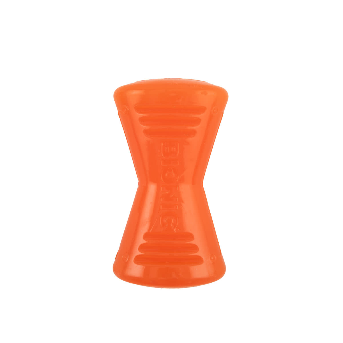 BIONIC Bone Treats Holding Orange Dog Chew Toy