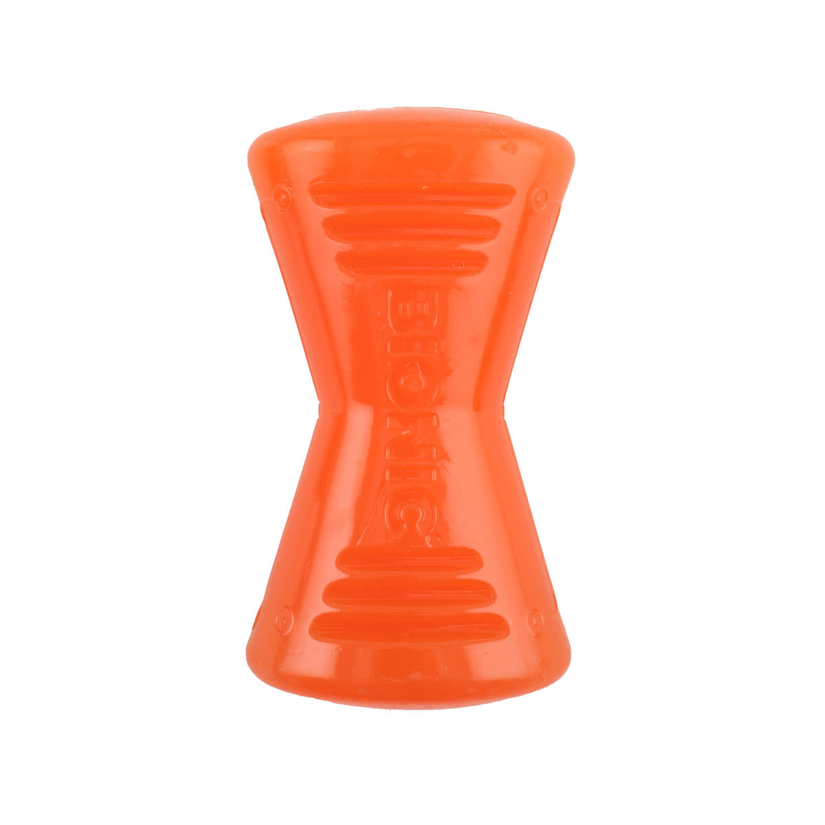 BIONIC Bone Treats Holding Orange Dog Chew Toy