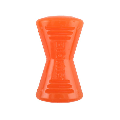 BIONIC Bone Treats Holding Orange Dog Chew Toy