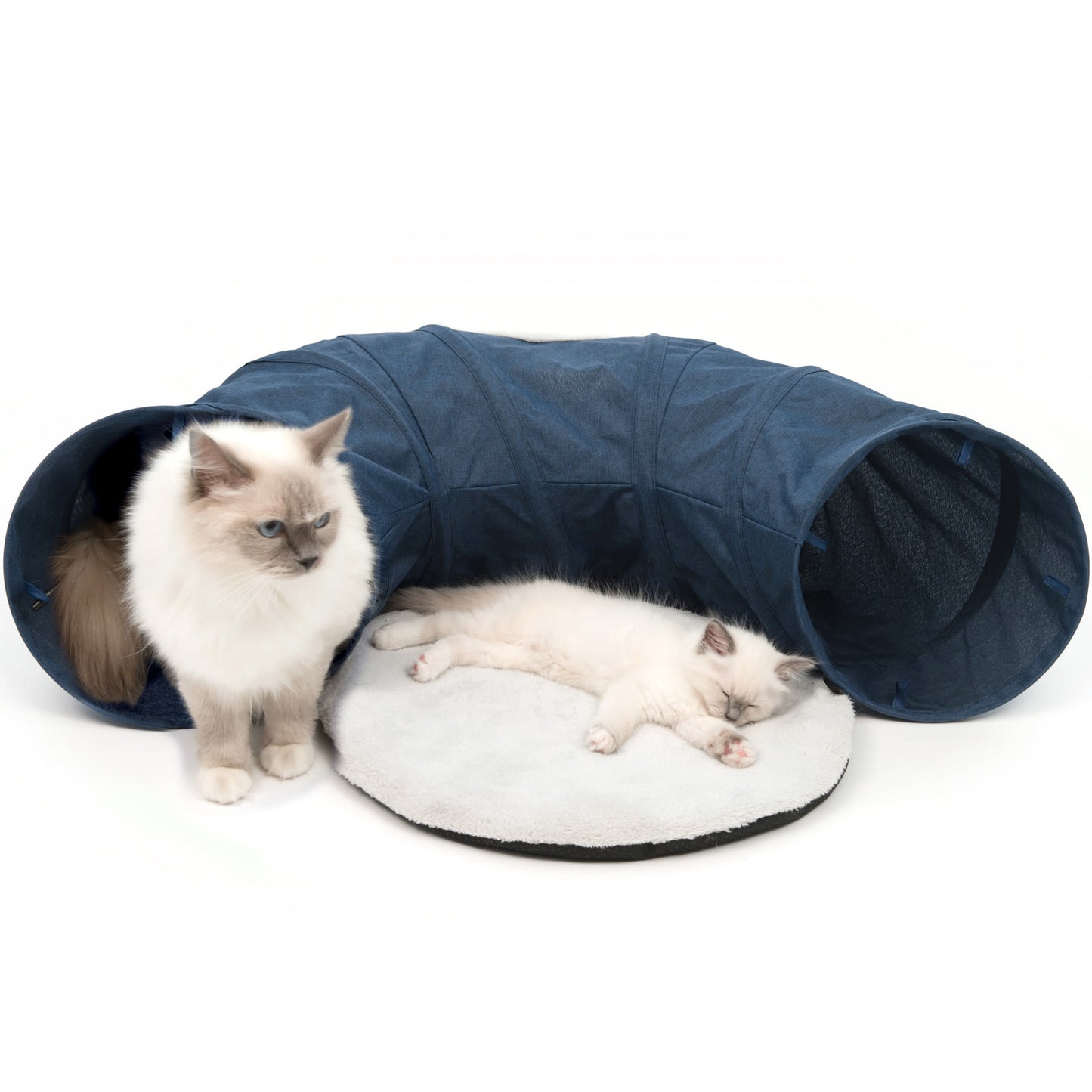 Catit Vesper Tunnel with Sleeping Cushion Cat Toy