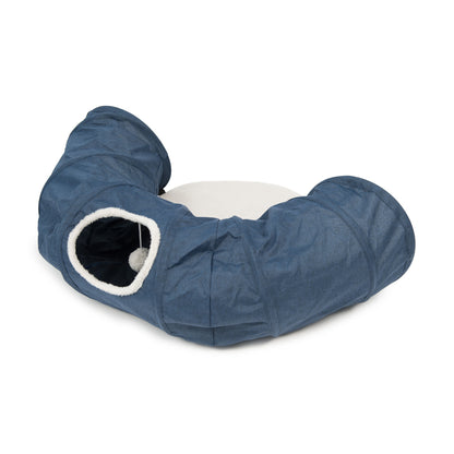 Catit Vesper Tunnel with Sleeping Cushion Cat Toy