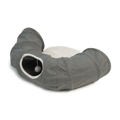 Catit Vesper Tunnel with Sleeping Cushion Cat Toy