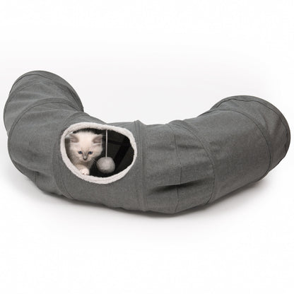 Catit Vesper Tunnel with Sleeping Cushion Cat Toy