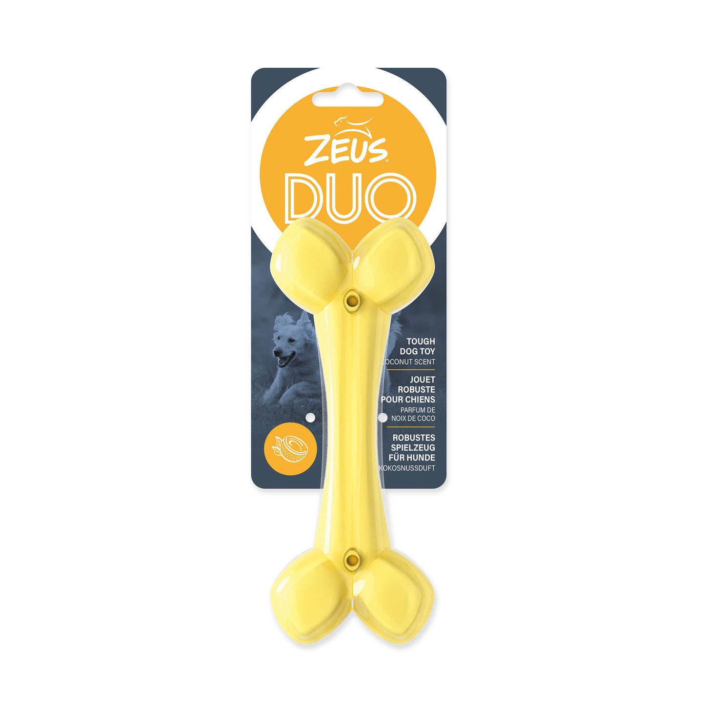 Zeus Duo Bone Coconut Scent Dog Chew Toy
