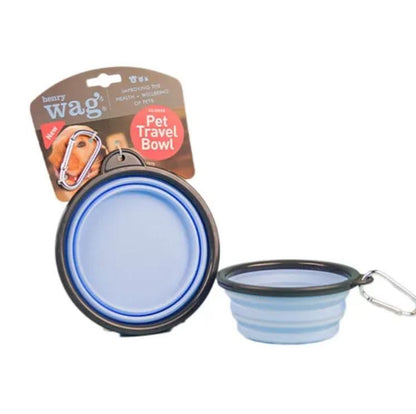 Henry Wag Blue Dog Travel Bowl