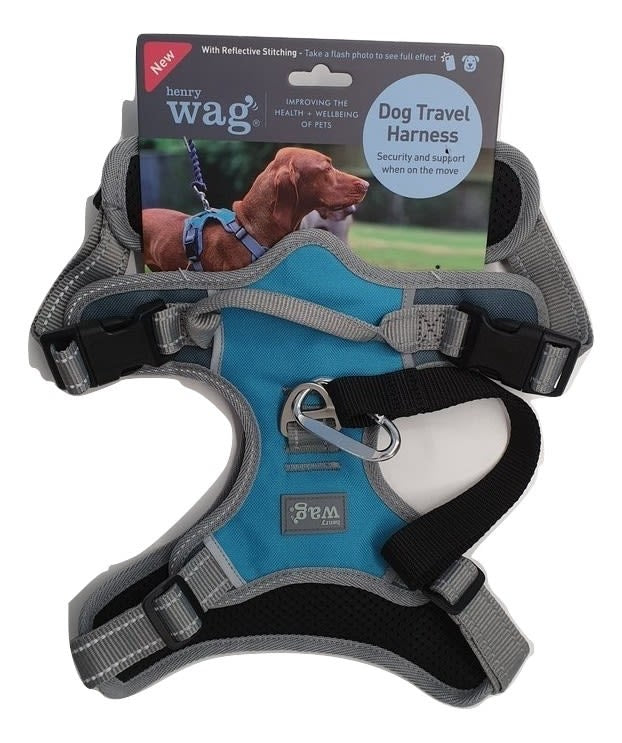 Henry Wag Blue/Grey Dog Travel Harness