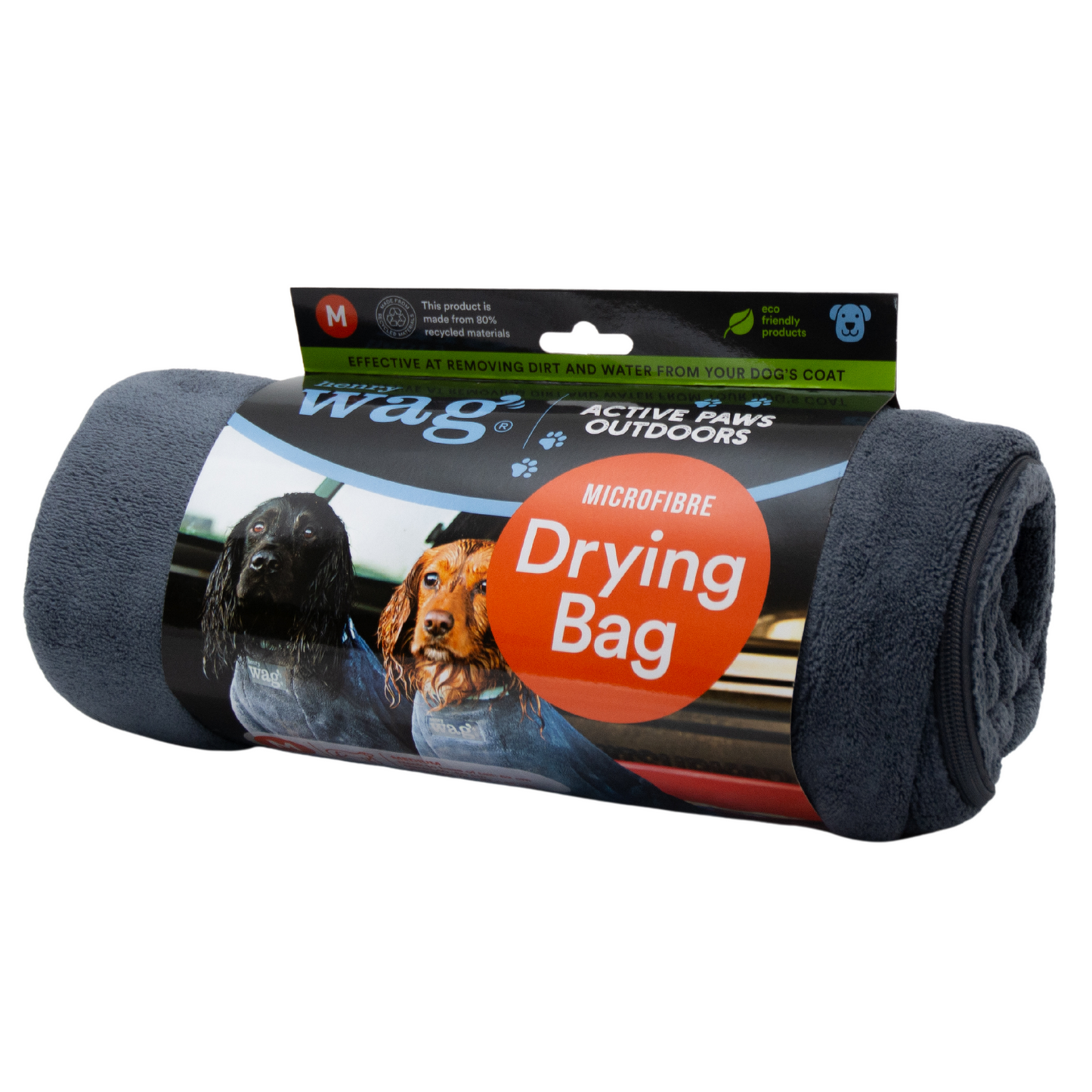 Henry Wag Grey Dog Drying Bag