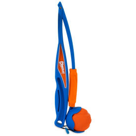 Chuckit! Fetch & Fold Launcher Blue and Orange Dog Toy