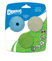 Chuckit! Fetch Medley 3 Pack Assorted Small Dog Ball Toy