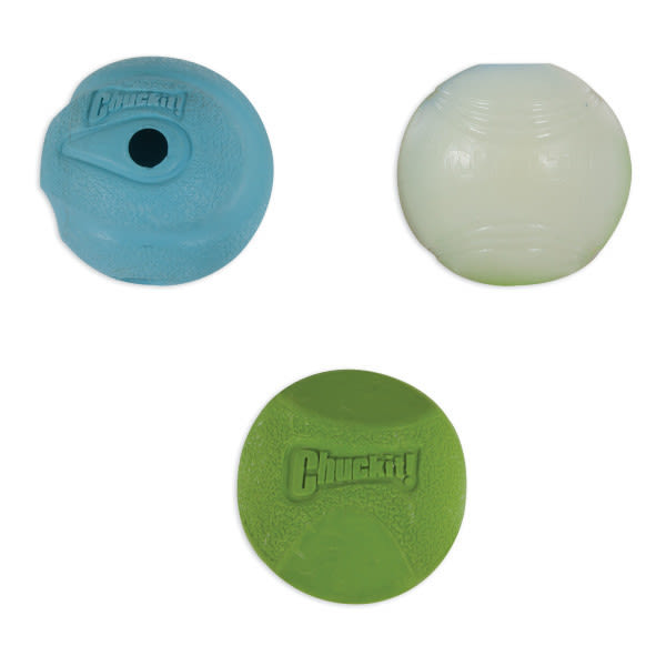 Chuckit! Fetch Medley 3 Pack Assorted Small Dog Ball Toy