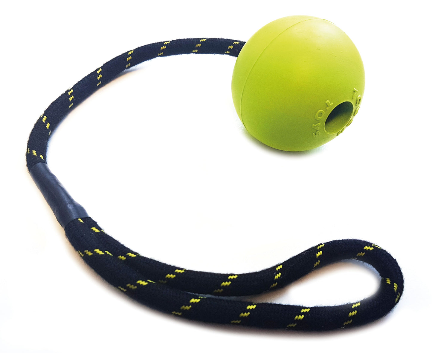 Happy Pet Rope Ball Floater Black & Green Dog Toy