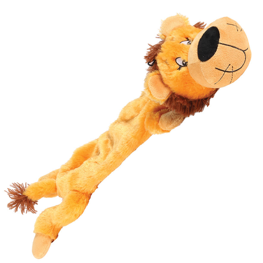 Happy Pet Wild Crinkler Orange Lion Dog Toy