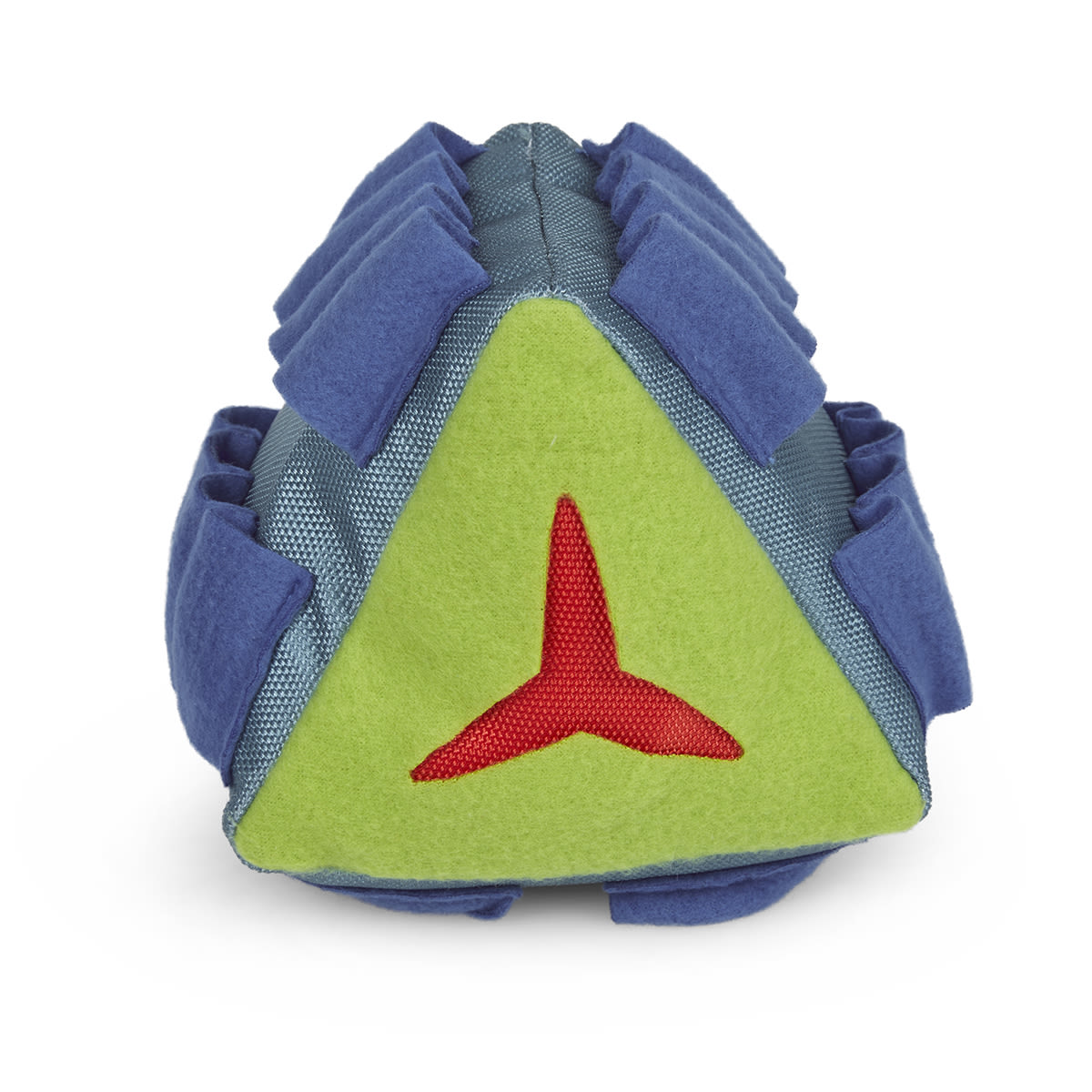 Petface Fabric Snuffle Triangle Pet Treat Puzzle Toy