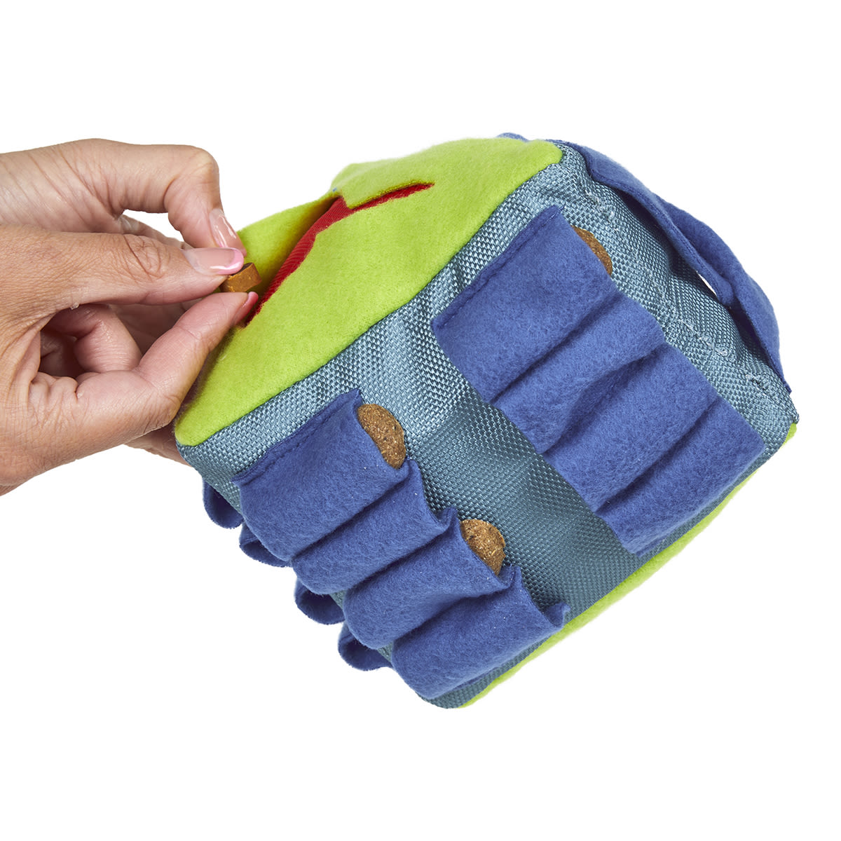 Petface Fabric Snuffle Triangle Pet Treat Puzzle Toy