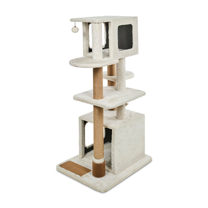 Petface Multi Level Cream Colour Cat Activity Tower