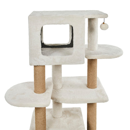Petface Multi Level Cream Colour Cat Activity Tower