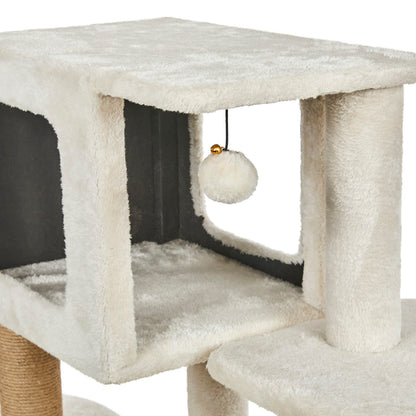 Petface Multi Level Cream Colour Cat Activity Tower
