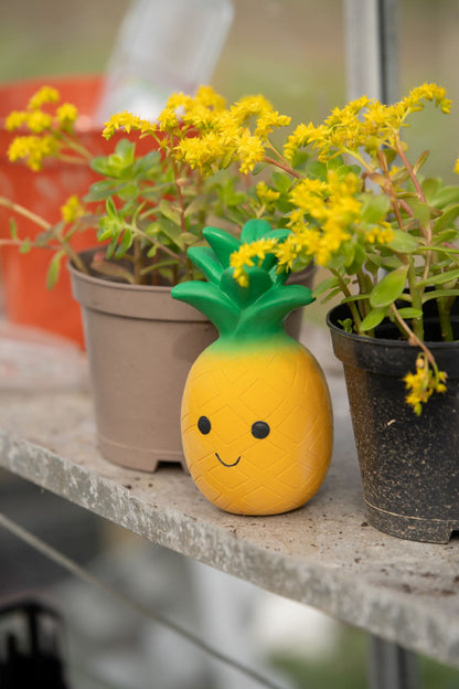 Petface Greenfingers Latex Perry Yellow Pineapple Dog Toy