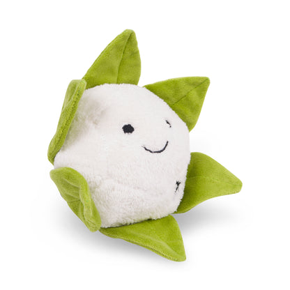 Petface Greenfingers Fluffy Callie Cauliflower White & Green Plush Dog Toy