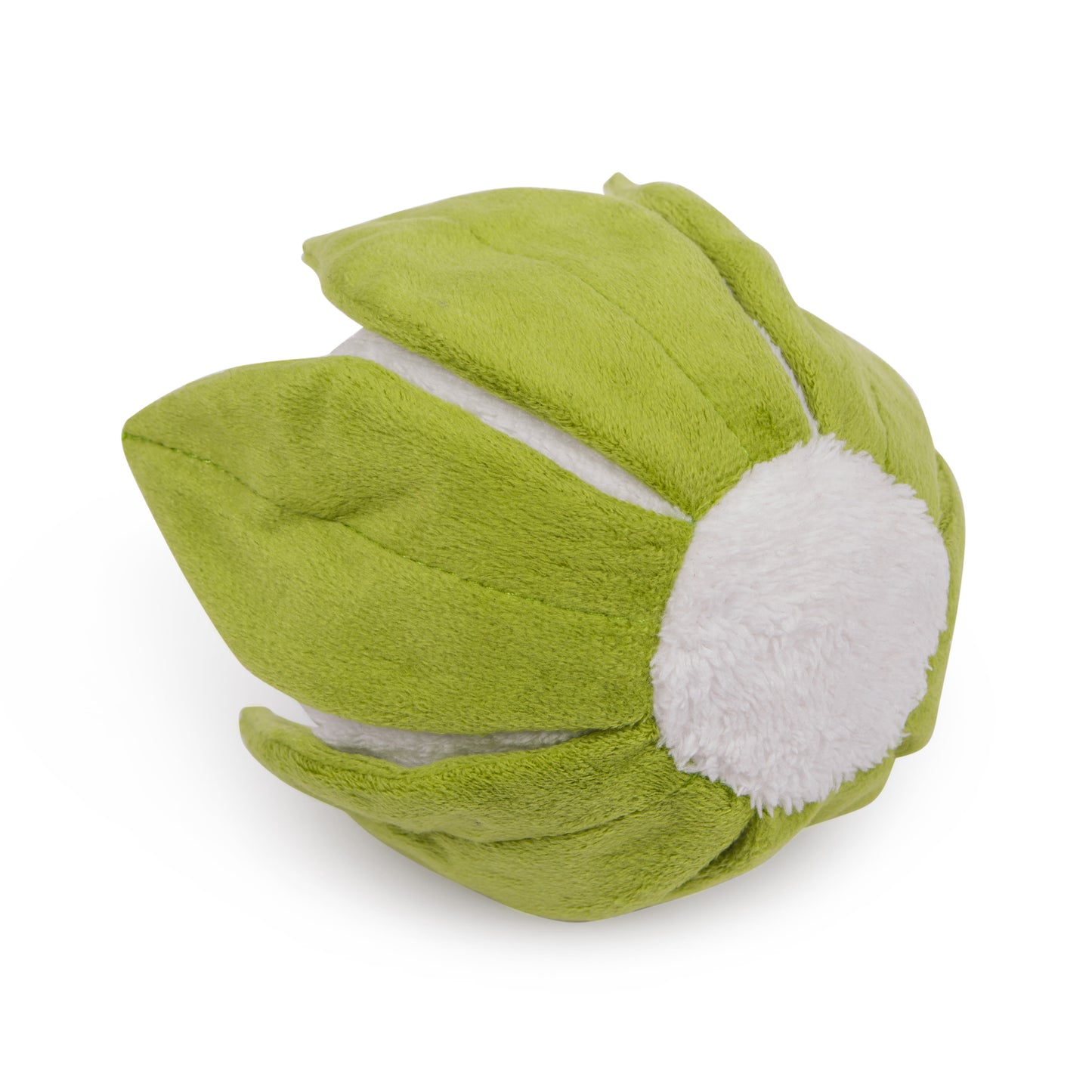 Petface Greenfingers Fluffy Callie Cauliflower White & Green Plush Dog Toy