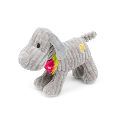 Petface Little Fun Freddi Cord Grey Plush Small Dog Toy