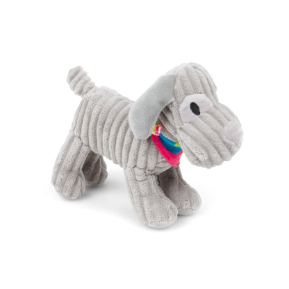 Petface Little Fun Freddi Cord Grey Plush Small Dog Toy