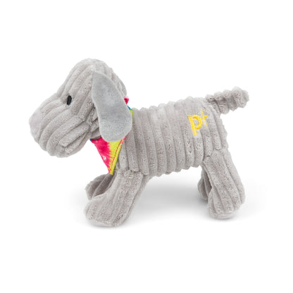 Petface Little Fun Freddi Cord Grey Plush Small Dog Toy