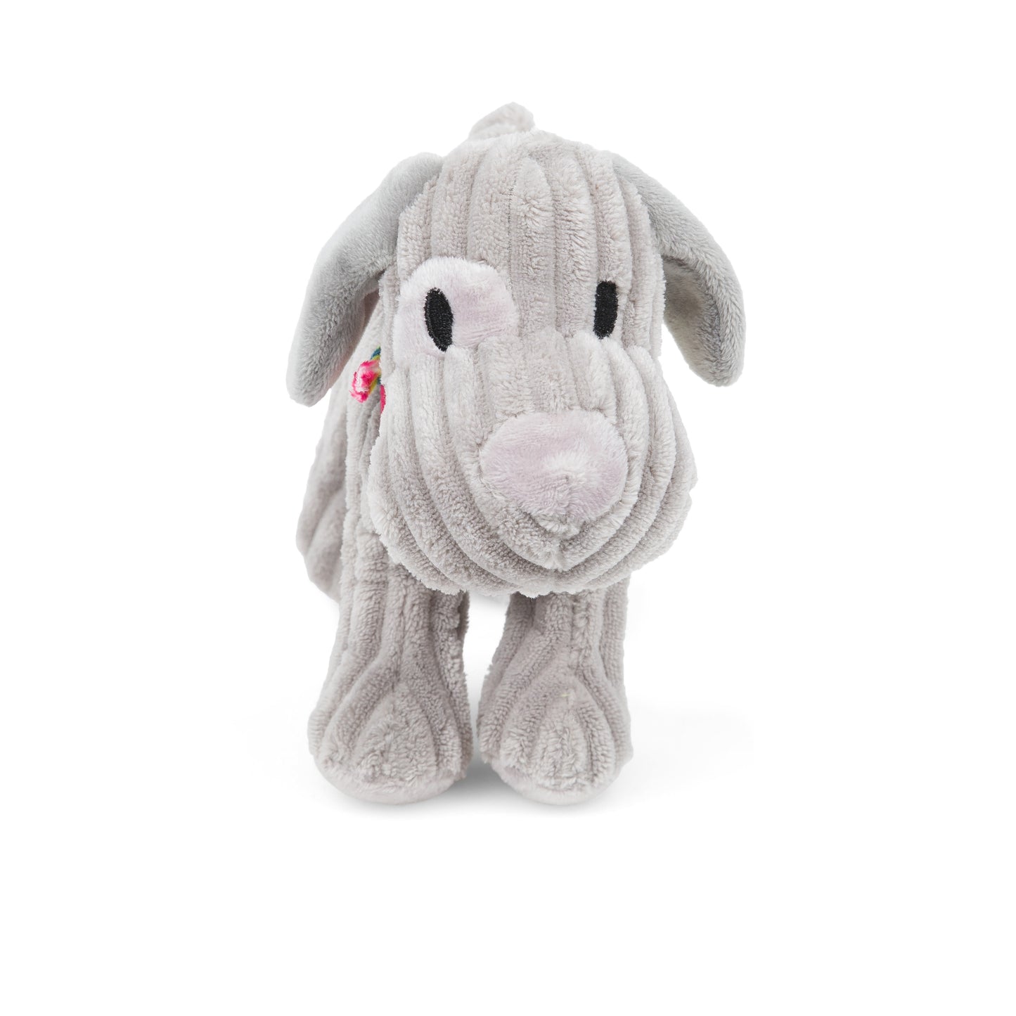 Petface Little Fun Freddi Cord Grey Plush Small Dog Toy