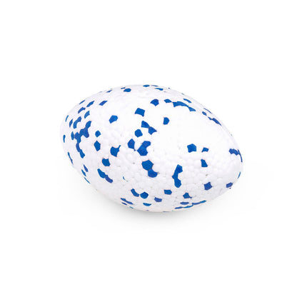 Petface Outdoor Paws Mighty White & Blue Rugby Ball Dog Toy