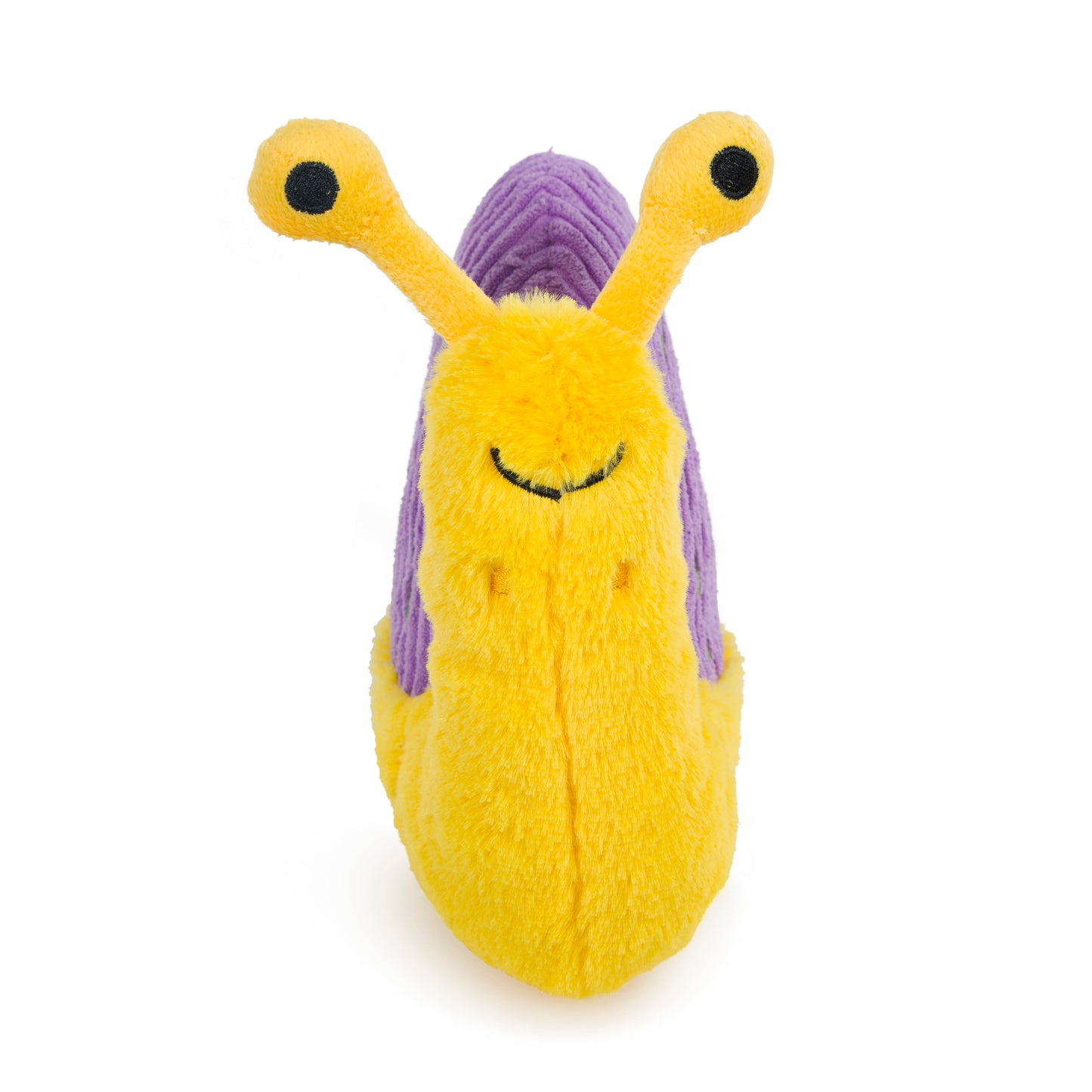 Petface Buddies Sassy The Snail Yellow & Violet Plush Dog Toy