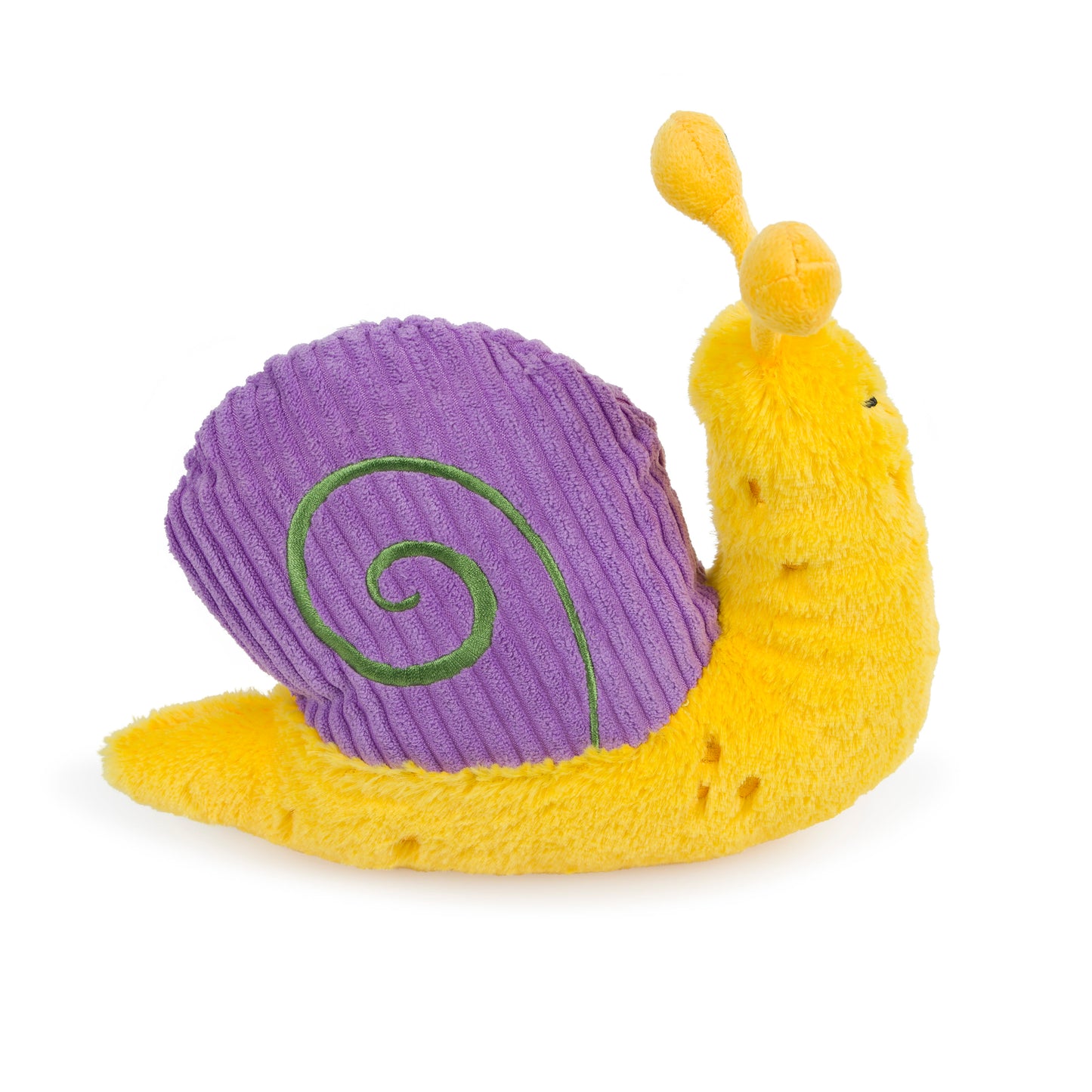 Petface Buddies Sassy The Snail Yellow & Violet Plush Dog Toy