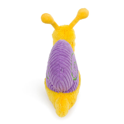 Petface Buddies Sassy The Snail Yellow & Violet Plush Dog Toy