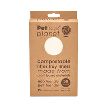 Petface Planet Compostable Cat Litter Tray Liners 50 Pack